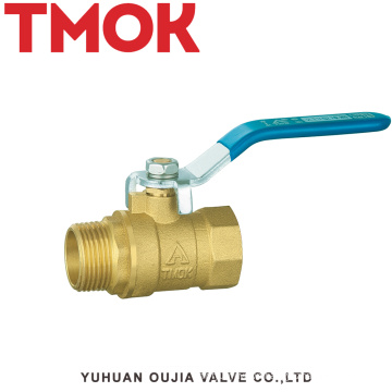 forged tank brass color long handle life lever shut-off 4 inch brass ball valve